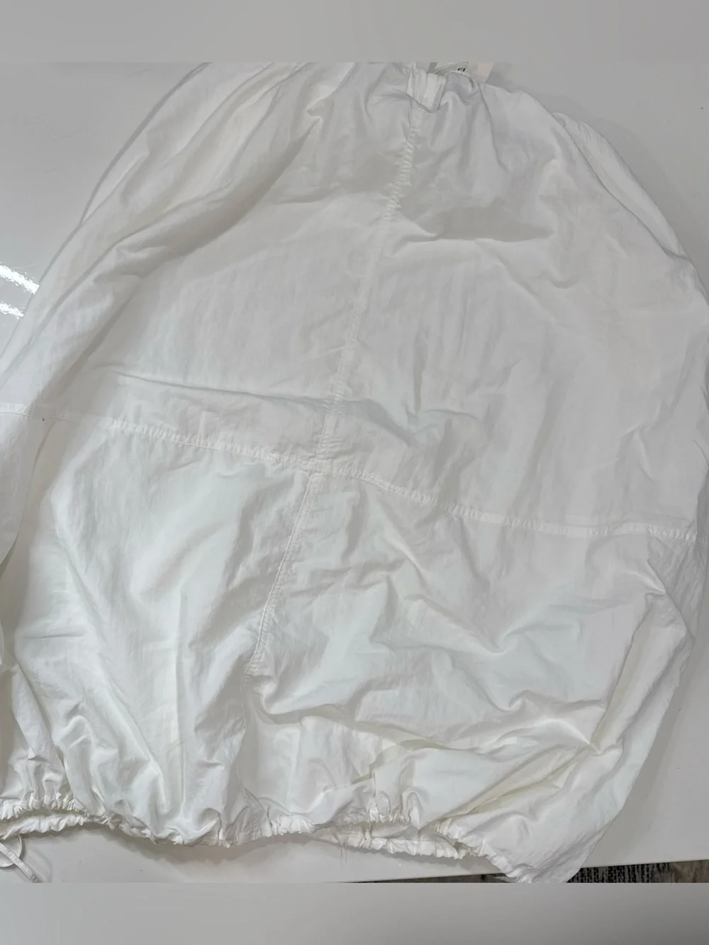 NWT Trendy Zara Airy MIDI Skirt White Color Size L NWT A040826